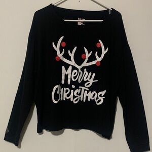 Family Feeling Black Merry Christmas Sweater